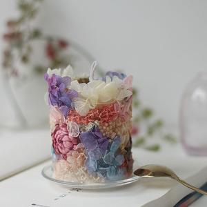 不如取悦自己 纯手工永生花干花香薰蜡烛香氛 卧室小众生日礼物