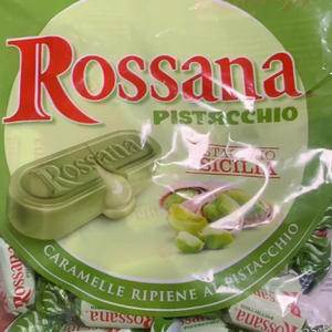 Rossana洛萨娜意大利西西里开心果流心夹心硬糖喜糖零食135g