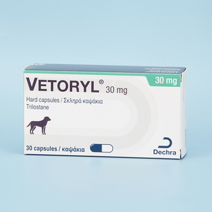 现货vetoryl曲洛司坦曲洛斯坦狗狗库欣氏综合症脆皮症 30mg*30粒
