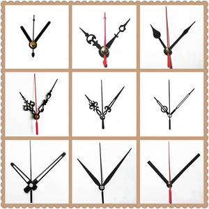 黑色表针十字绣挂钟电子石英钟针金属指针钟表机芯手工diy秒针
