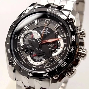 卡西欧手表男赛车红牛限量版钢带机械型大表盘计时石英男表ef550d