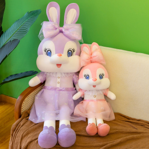 可爱小兔子公主兔毛绒玩具公仔儿童睡觉抱枕布娃娃女生治愈系玩偶