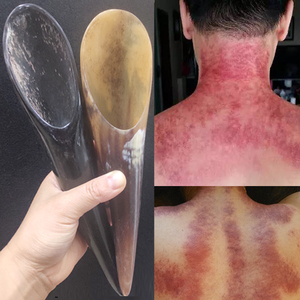 天然牛角刮痧筒肩颈部开背部按摩板大号正品全身通用拨筋棒美容院