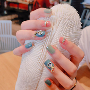 指甲贴女美甲拆卸穿戴式带钻