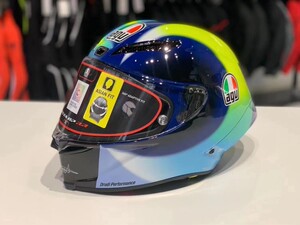 agv pista gp rr 水彩日月罗拉罗西退役限量版摩托碳纤维通勤头盔