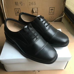 正品01皮鞋制式三接头皮鞋男夏季常服低帮三尖头真皮户外迷皮鞋