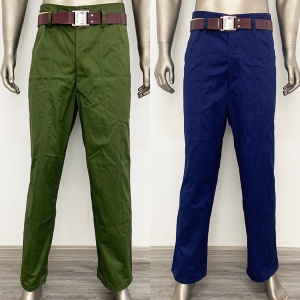 87涤卡裤 正品老库存军绿海蓝色劳保宽松裤罩裤65式演出摄影长裤