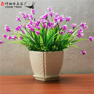 蝴蝶兰仿真花盆景带花瓶客厅摆设盆栽摆件室内外餐桌茶几塑料假花
