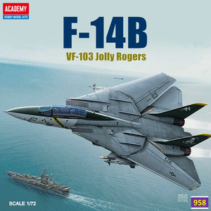 【958模型】爱德美F-14B雄猫1/72舰载战斗机"VF-103 海盗旗"12578