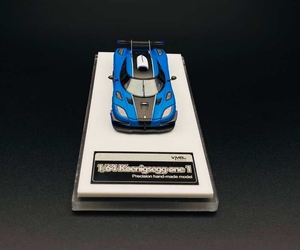 vmb 1:64 柯尼塞格 科尼塞克 one1 哑蓝色 超跑树脂仿真汽车模型