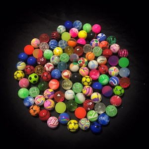 27橡胶35号45号60号儿童玩具弹力弹球球混实心礼品装弹球小号号32