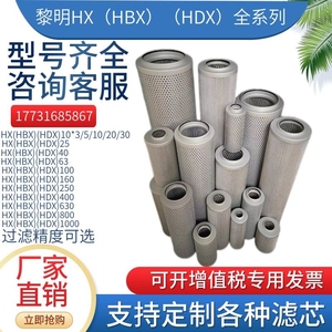黎明HX/HDX/HBX/63 100 160 400 630 800液压油高压滤芯ZU过滤器
