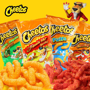 美国进口奇多阳光松脆火辣粗条芝士玉米条栗米棒薯片零食Cheetos