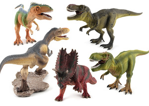 侏罗纪恐龙时代仿真儿童塑胶玩具模型大号霸王龙牛龙摆件男孩礼物