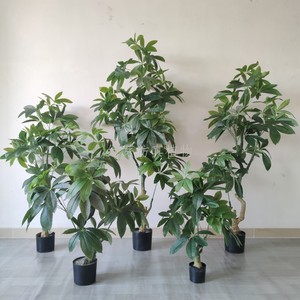 仿真发财树植物盆栽道具落地绿植摆件盆景定制现货客厅室内装饰