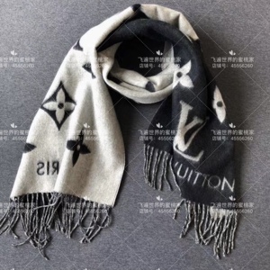 胡rosa淘宝lv路易威登21年女士围巾lv reykjavik多色羊绒双面围脖
