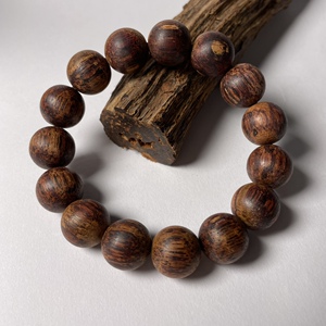 海南降真香紫油手串大叶降真香木料兰花香降真香佛珠1.5手串