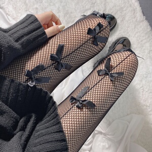 9010人付款淘宝ins潮黑丝渔网红连裤袜薄款性感情趣满天星烫带钻石