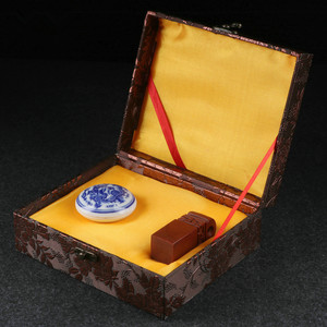 印章盒篆刻印章锦盒手工古玩盒古董盒收纳盒礼盒印章锦盒包装盒