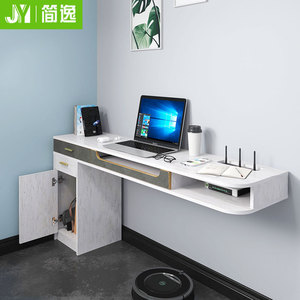 壁挂墙角电脑台式桌家用卧室悬挂书桌简约现代小型转角办公写字桌