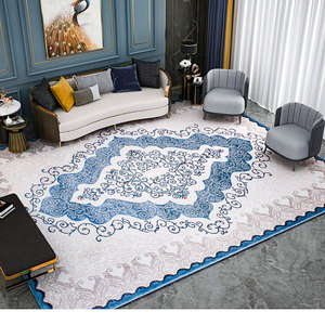 简欧现代地毯客厅茶几毯简约轻奢新中式法式欧式卧室家用加厚短毛