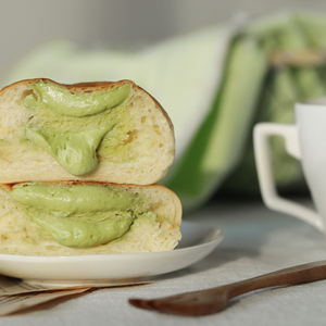 卯食天使大米抹茶冰面包夹心欧包奶油奶酪网红甜品健身饱腹早餐包