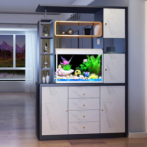 带鱼缸的隔断柜玄关柜客厅酒柜双面间厅柜多功能屏风柜鞋柜门厅柜