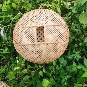 纯手工竹编鱼筛子乡村小河抓鱼竹制品粗犷经济特色收纳筐农家鱼具