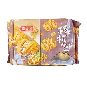 丰泽园核桃包速食面点营养早餐下午茶点心核桃仁包子450g/10只装