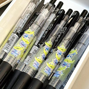 日本ZEBRA斑马中性笔迪士尼限定款JJ15三眼怪联名黑色水笔日系学生用中高考试刷题0.5黑色签字笔