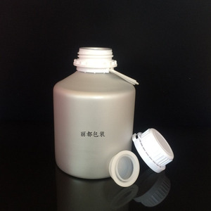 2.6L防盗盖铝瓶2kg精油包装瓶生物化工原料晶体香精分装金属铝罐