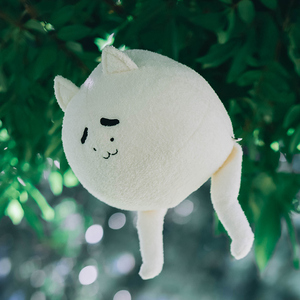 语罐头原创梦露猫玩偶抱枕可爱日本毛绒口袋妖怪白猫圣诞礼物生日