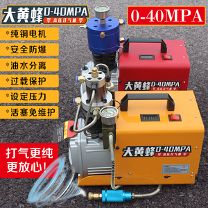 高压打气机30mpa高压充气泵40mpa 220v伏小型单缸水冷电动冲气机