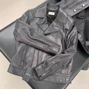 意大利海外购直播 ysl皮衣.穿过3次,48码,小牛皮的.男