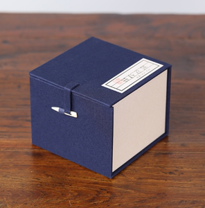 热卖蓝色紫砂壶礼品包装盒茶具单杯建盏品茗杯子大中小锦盒子定做