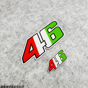 摩托车电动车贴花改装装饰 罗西 46号 反光 防水 车贴 贴纸004