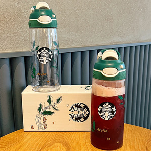 星巴克contigo康迪克合作款环保小熊600ml咖啡种植畅饮随行杯子