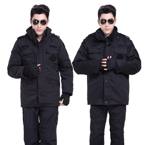 保安服棉衣冬季作训服大衣加厚防寒外套保安特训服棉衣男冬装棉服