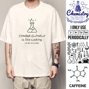 纯棉化学T恤学霸元素周期表短袖科学学渣理工男衣服学生创意礼物