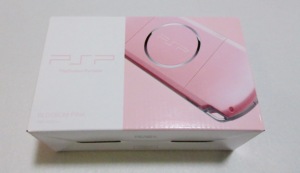 索尼  日版 全新原装  樱花粉  PSP3000主机  全新未通电