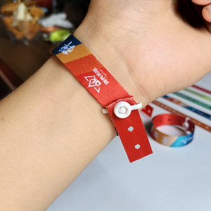丝带打孔手环定制活动会议分组签到入场门票腕带试驾一次性手腕带