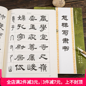 怎样写隶书/何大齐/毛笔书法培训教程入门 技法 笔法笔顺章法结构