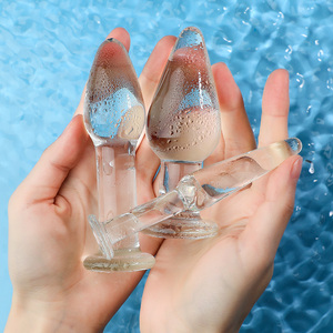 小号肛塞男女用肛门自慰器具水晶玻璃棒初级后庭开肛器性工具