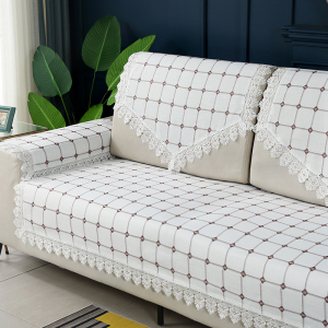 沙发巾简约现代棉麻四季通用百搭组合沙发扶手巾靠背巾防尘罩盖布