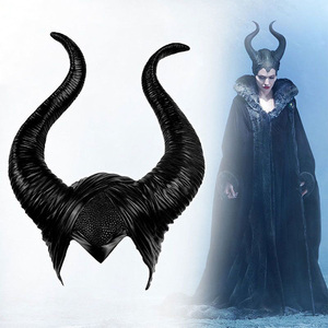电影沉睡魔咒maleficent周边cos玛琳菲犄角帽子酒吧派对快手直播