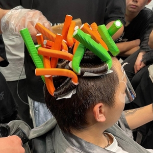 morio魔力杠万能烫发杠卷发方形棒子海绵热烫冷烫杠子内扣橡胶卷