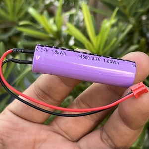 3.7v14500锂电池可充电电池带线 电容型电池日期较新电压3.9v左右