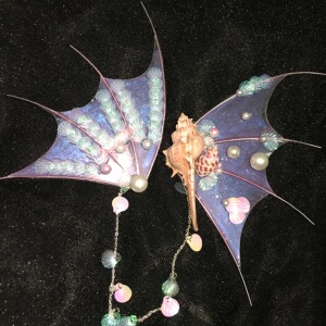 鲛人耳美人鱼耳cos汉服头饰配饰山海经人鱼精灵耳潜水神仙道具耳