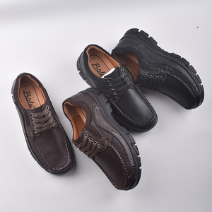 高端牛货全皮男鞋库存尾货捡漏清仓外贸大牌剪标头层牛皮真皮皮鞋