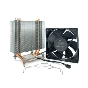 全新纯铜散热管CPU散热器 台式电脑AVC静音风扇无灯版塔式风冷